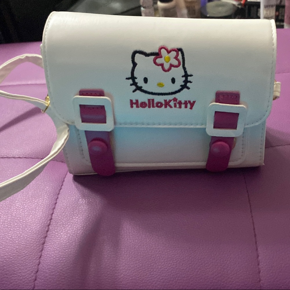 Hello Kitty Pink and White Kids Crossbody Bag